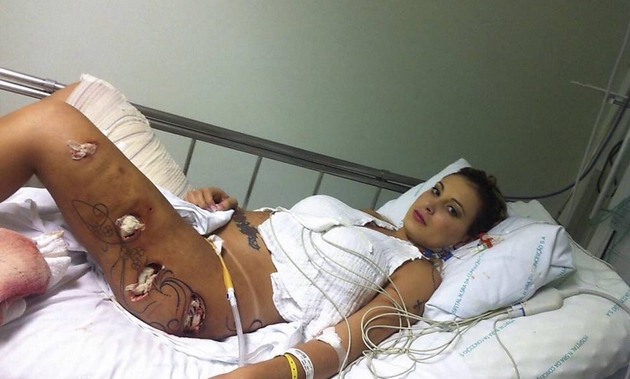Andressa Urach no hospital UTI