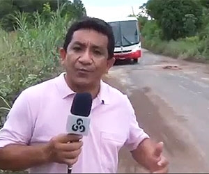 Correspondente da TV Amazonas Manoel Cruz