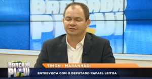 Deputado Rafael Leitoa no programa Bancada Piauí na TV Antena 10