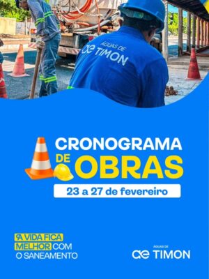 águas de timon cronograma